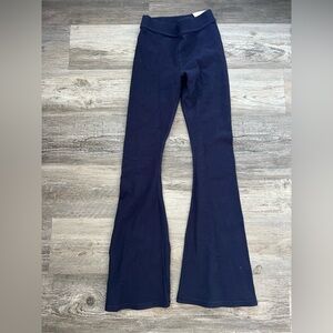 Navy Flared Leggings